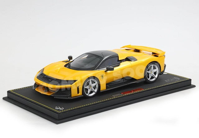 [ Pre-order ] HE180054BDIE BBR 1:18 Ferrari F80, fully opening parts, Giallo Tristrato, silver wheels, Luxury Pack (includes display case)
