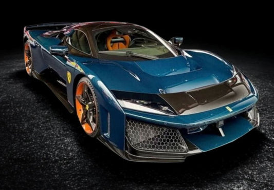 [ Pre-order ] HE180054N BBR 1:18 Ferrari F80 (Full-Opening / Full Carbon / Blue) - Polyfoam Packaging