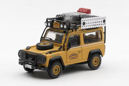[ Pre-order ] MGT01308-L TSM MINI-GT 1:64 Land Rover Defender 90 Camel Trophy Borneo 1985 Team Brazil (Left-hand drive)