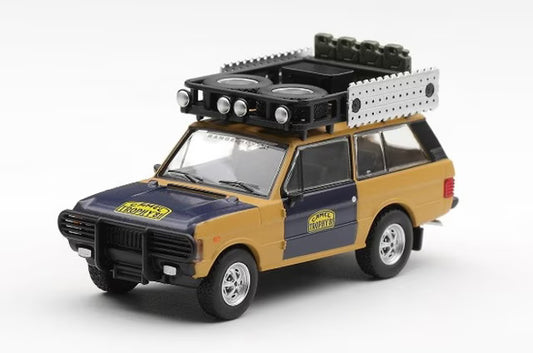 [ Pre-order ] MGT01312-BL TSM MINI-GT 1:64 Range Rover 1981 Camel Trophy Sumatra H. Fischer & W. Bays (Left-hand drive) *Blister pack