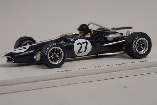 1:43 Spark S1665 Eagle Climax F1 Belgium GP 1966 #27 D. Gurney