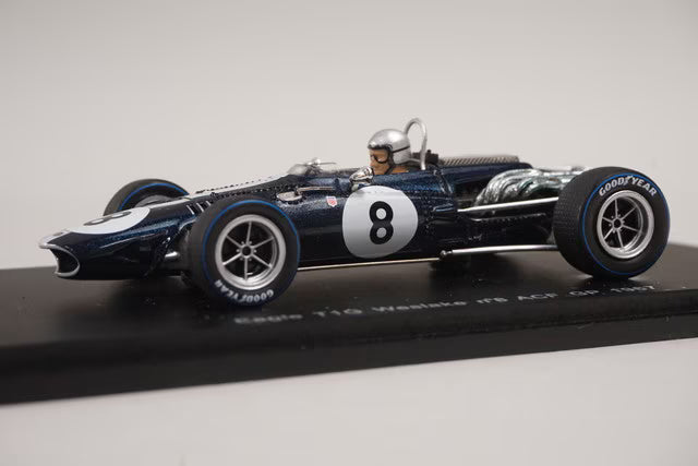 1:43 Spark S1624 Eagle T1G Weslake F1 France GP 1967 #8 B. McLaren