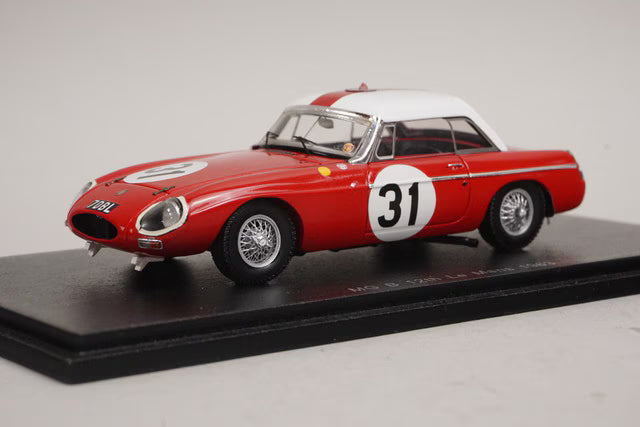 1:43 Spark S4136 MG B Hardtop Le Mans 24H 1963 #31 P. Hopkirk / R. Hutcheson
