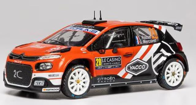 [ Pre-order ] RAM1030 ixo 1:43 Citroën C3 Rally2 2026 Rally Monte Carlo WRC2 Class Winner #28 L. Rossel / G. Mercoiret