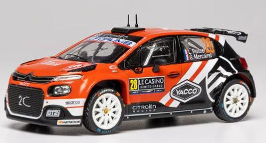 [ Pre-order ] RAM1030 ixo 1:43 Citroën C3 Rally2 2026 Rally Monte Carlo WRC2 Class Winner #28 L. Rossel / G. Mercoiret