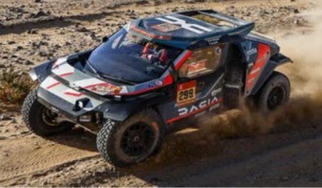 [ Pre-order ] S6261 Spark 1:43 Dacia Sandrider No.299 Winner Dakar Rally 2026 N. Al-Attiyah - F. Lurquin
