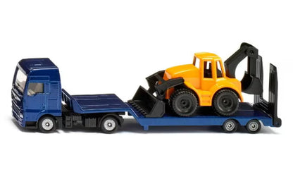 SK1761 SIKU MAN Backhoe Loader Transport Trailer