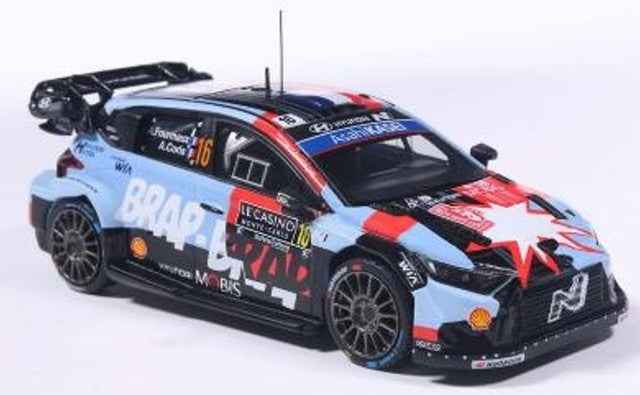 [ Pre-order ] RAM1026B ixo 1:43 Hyundai i20 N Rally1 2026 Rally Monte Carlo #16 A. Fourmaux / A. Coria