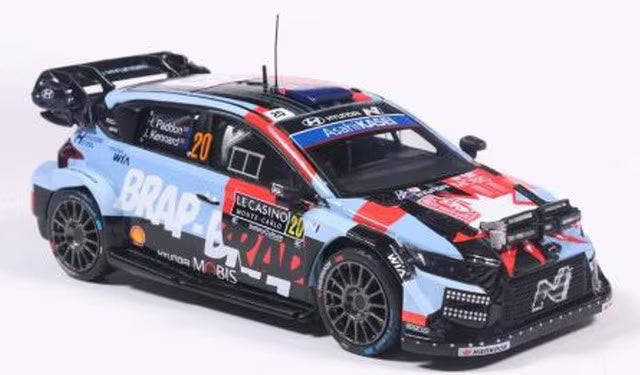 [ Pre-order ] RAM1026C ixo 1:43 Hyundai i20 N Rally1 2026 Rally Monte Carlo #20 H. Paddon / J. Kennard with light pod