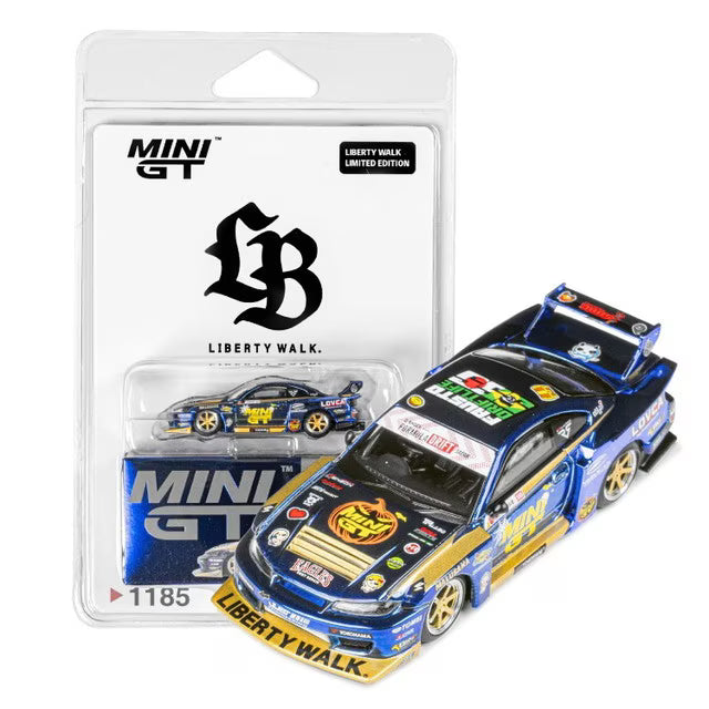 MC141-BLSP TSM MINI-GT 1:64 LB-Super Silhouette S15 Silvia Nissan #555 Liberty Walk 2025 Formula Drift Halloween SP *LBWK Limited Edition Blister Pack