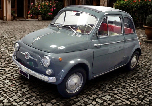 [ Pre-order ] RGM18004D BBR 1:18 Fiat 500 D Grigio Medio