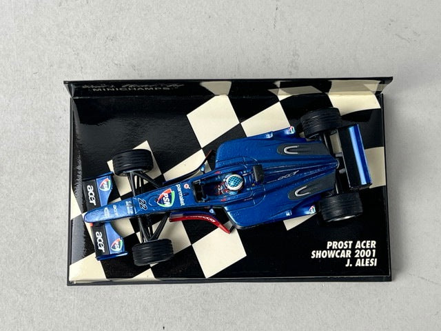 1:43 MINICHAMPS 430010072 Prost Acer Show Car 2001 J. Alesi #22