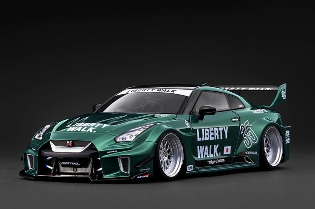 [ Pre-order ] IG4140 ignition model 1:18 Nissan LB-Silhouette WORKS GT Nissan 35GT-RR Green Metallic