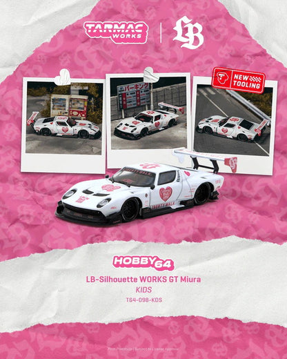 [ Pre-order ] T64-098-KDS Tarmac Works 1:64 LB-Silhouette WORKS GT Miura KIDS