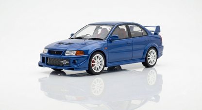 [ Pre-order ] M84301 MOTORHELIX 1:18 Mitsubishi Lancer Evolution VI GSR T.M.E Canal Blue