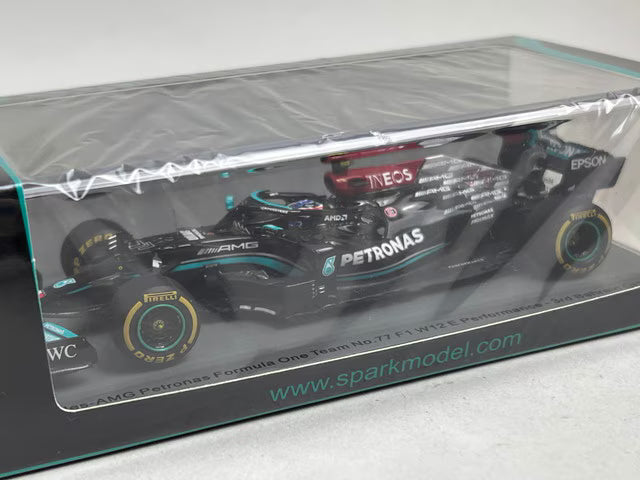 1:43 Spark S7661 Mercedes-AMG F1 W12 E Performance – 2021 Bahrain GP – V. Bottas #77