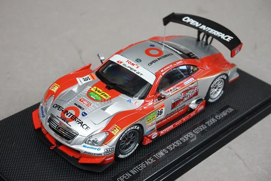 1:43 EBBRO 43883 Open Interface TOM'S SC430 Super GT500 Champion 2006 #36 model car