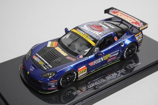 1:43 EBBRO 44760 Chevrolet RUN UP Corvette SGT300 2012 #360 Atsushi Tanaka model car