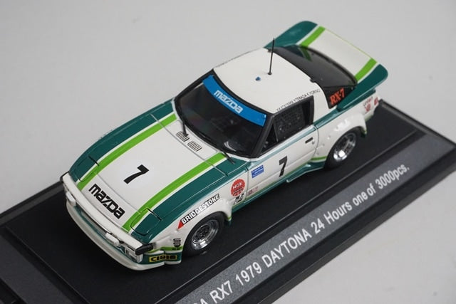 1:43 EBBRO 43238 Mazda Savanna RX-7 Daytona 24H Racing 1979 #7 model car
