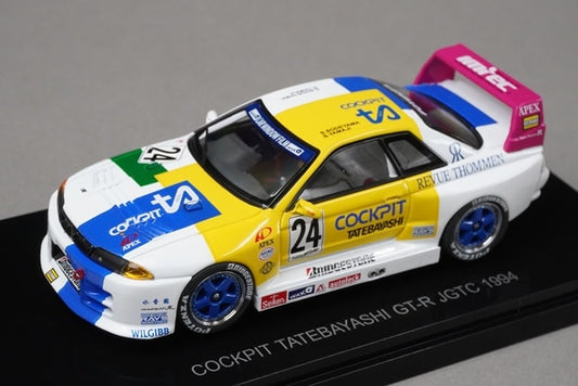 1:43 EBBRO 44574 Nissan Cockpit Tatebayashi GT-R JGTC 1994 #24 model car