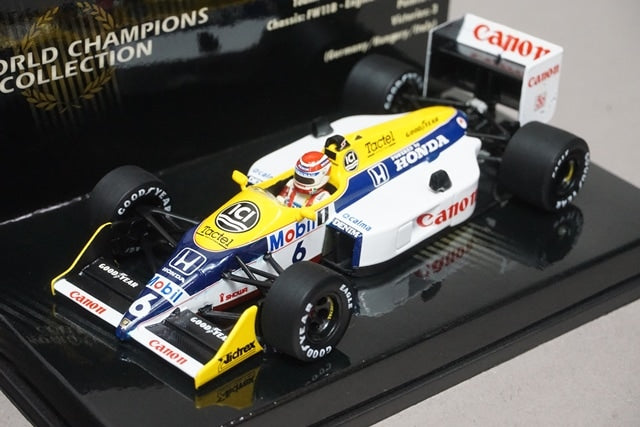 1:43 MINICHAMPS 436870006 Williams Honda FW11B World Champion 1987 #6 N.Pique model car