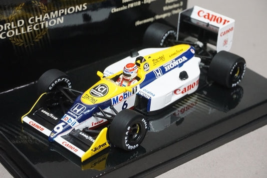 1:43 MINICHAMPS 436870006 Williams Honda FW11B World Champion 1987 #6 N.Pique model car