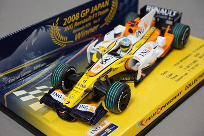 1:43 MINICHAMPS 403080205 ING Renault R28 F1 Japan GP Winner FUJI F.Alonso 2008 #5