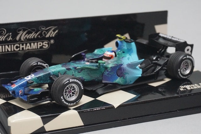 1:43 MINICHAMPS 400070008 Honda RA107 2007 #8 R. Barrichello Earth Specification