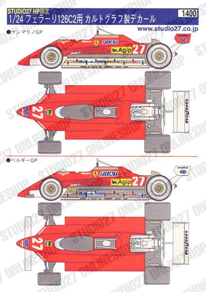 Studio27 HP006 1:24 126C2 decal for Protar