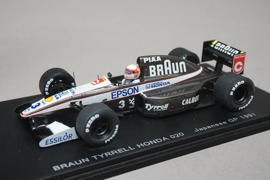 1:43 SPARK RG002 BRAUN Tyrrell Honda 020 Japan GP 1991 #3 Satoru Nakajima Racing Gear