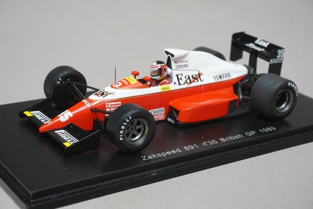 1:43 SPARK RG004 Zakspeed 891 UKGP 1989 #35 Aguri Suzuki East Racing Gear