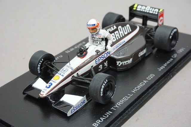 1:43 SPARK SS05 Braun Tyrrell Honda 020 Japanese GP Suzuka Legend Satoru  Nakajima 1991 #3