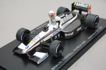 1:43 SPARK SS05 Braun Tyrrell Honda 020 Japanese GP Suzuka Legend Satoru Nakajima 1991 #3