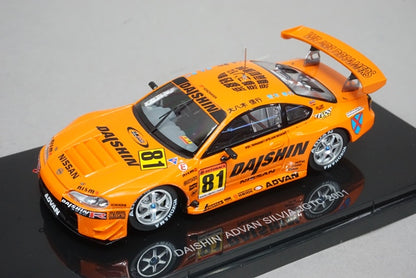 1:43 EBBRO 44968 DAISHIN ADVAN Silvia JGTC 2001 #81