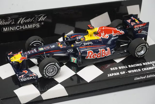 1:43 MINICHAMPS 410110301 Red Bull Racing Renault RB7 Japanese GP 2011 #1 model car