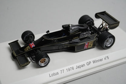 1:43 Rave R70042 Lotus 77 #5 winner of the 1976 Japanese GP M. Andretti model car