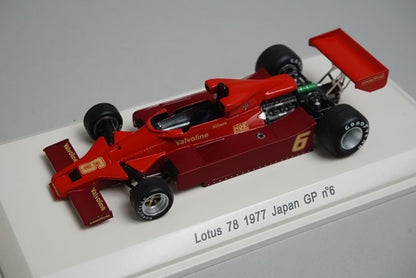 1:43 Reve Collection R70162 Lotus 78 Japanese GP 1977 #6 G. Nilsson model car