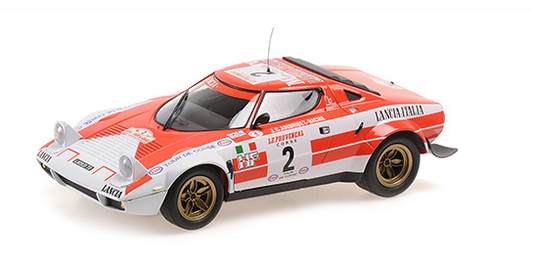 [ Back-order ] MINICHAMPS 155741702 1:18 Lancia Stratos Tour de Corse 1974 #2 Winners model car