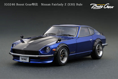 IG0246 ignition model 1:43 Boost Gear Nissan Fairlady Z S30 Bule model car *