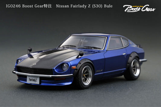 IG0246 ignition model 1:43 Boost Gear Nissan Fairlady Z S30 Bule model car *