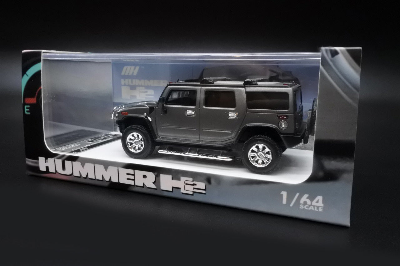 MH6403AMG MOTORHELIX 1:64 Hummer H2 SUV 2008 Matte Metallic Grey