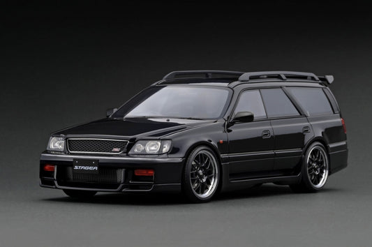 [Back-order] ignition model IG2890 1:18 Nissan STAGEA 260RS (WGNC34) Black