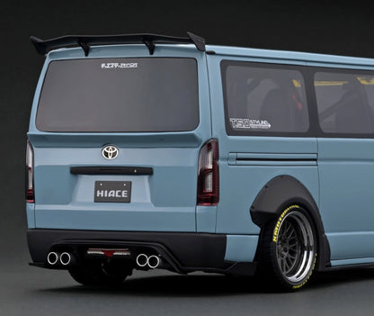 [Back-order] ignition model IG2803 1:18 TSD WORKS HIACE Blue Gray