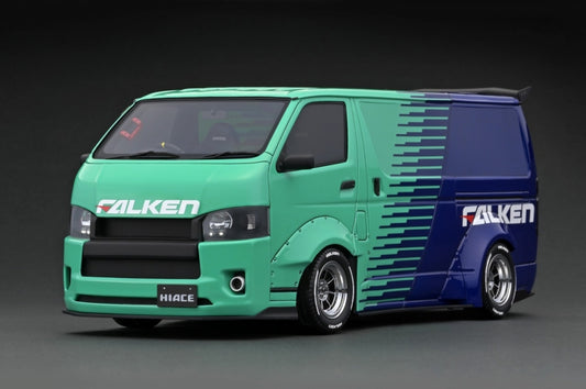 [Back-order] ignition model IG2809 1:18 TSD WORKS HIACE Green/Blue