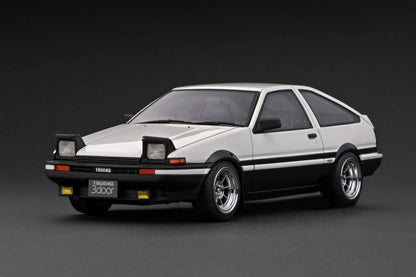 [Back-order] ignition model IG2791 1:18 Toyota Sprinter Trueno 3Dr GT Apex (AE86) White/Black