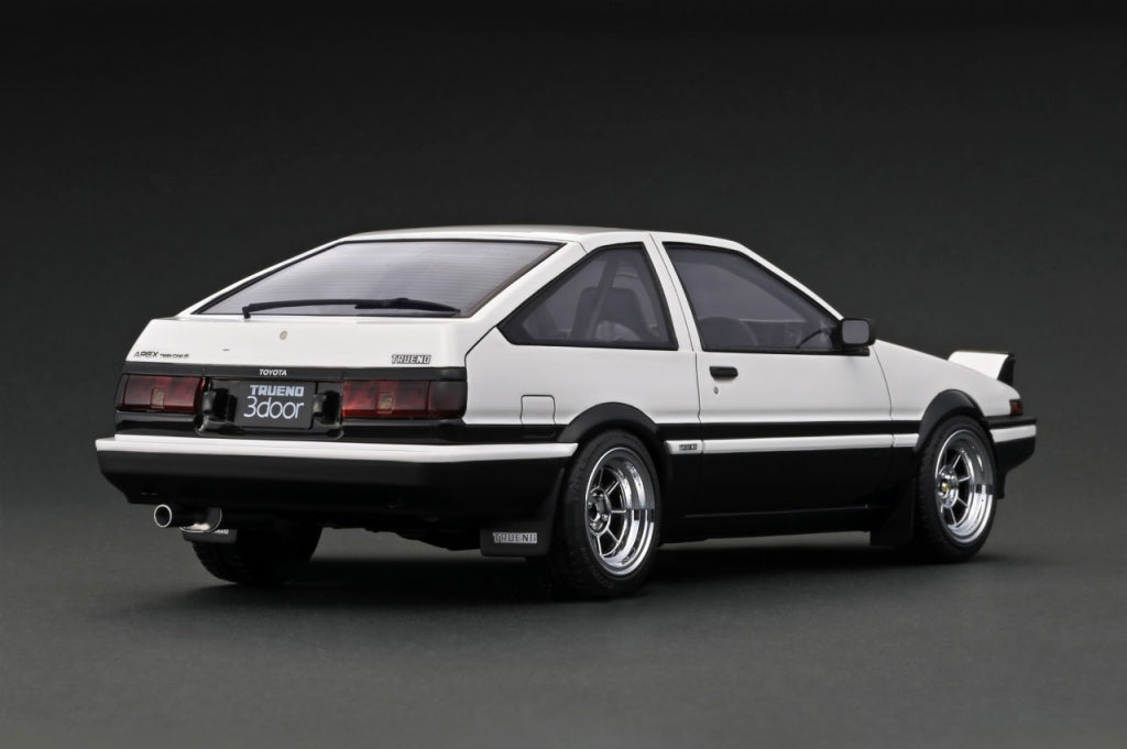 [Back-order] ignition model IG2791 1:18 Toyota Sprinter Trueno 3Dr GT Apex (AE86) White/Black