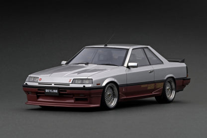 [Back-order] ignition model IG2441 1:18 Nissan Skyline 2000 RS-X Turbo-C (R30) Silver/Red