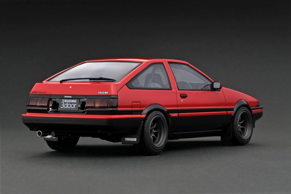 [Back-order] ignition model IG2790 1:18 Toyota Sprinter Trueno 3Dr GT Apex (AE86) Red/Black