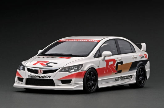 IG2832 ignition model 1:18 Honda Civic FD2 Type R White resin