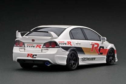 IG2832 ignition model 1:18 Honda Civic FD2 Type R White resin